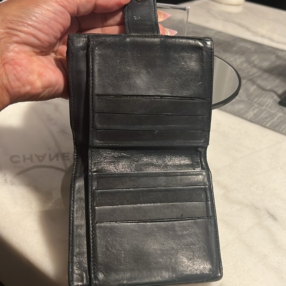 AUTHENTIC CHANEL CAVAIR LEATHER BIFOLD COMPACT WALLET BUNDLE - Picture 12 of 14